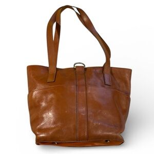 Patricia Nash Brown Leather Tote Shoulder Bag purse